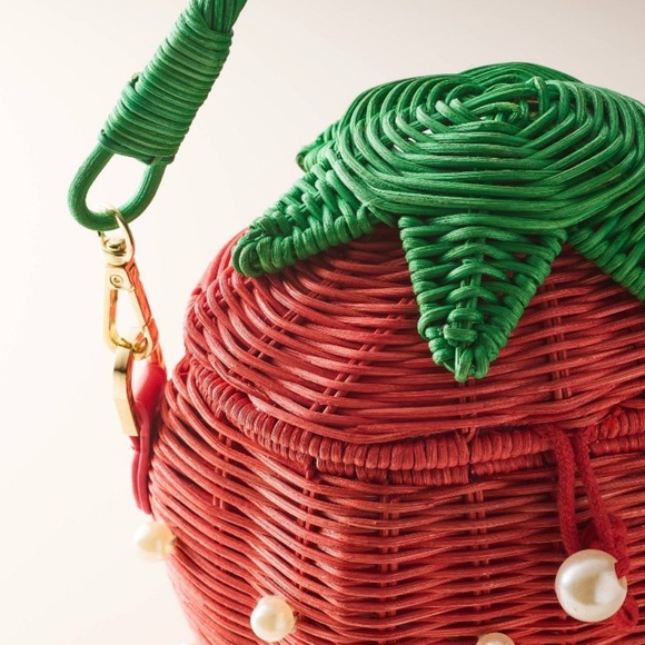 Kate Spade Red and Green Mini Bag with Strawberry Design - Picture 3 of 11